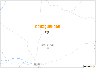 map of Cruz Quemada