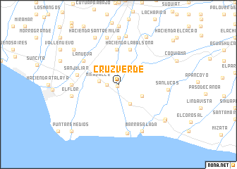 map of Cruz Verde