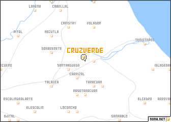 map of Cruz Verde