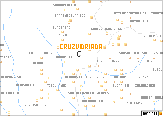 map of Cruz Vidriada