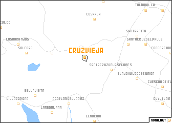 map of Cruz Vieja