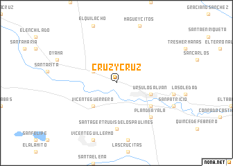 map of Cruz y Cruz