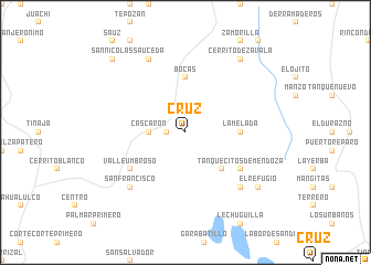 map of Cruz