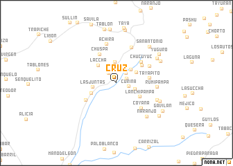 map of Cruz