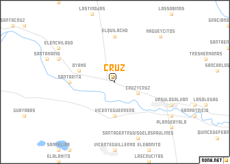 map of Cruz