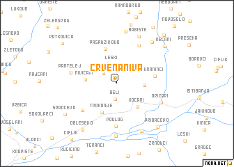 map of Crvena Niva