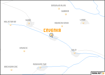 map of Crvenka