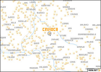 map of Crvioča