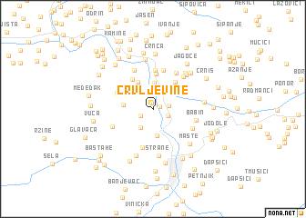 map of Crvljevine