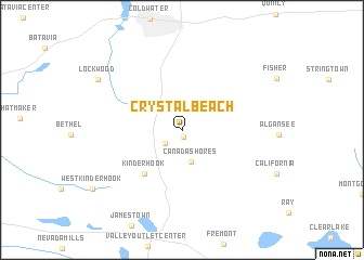 map of Crystal Beach