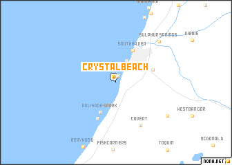 map of Crystal Beach