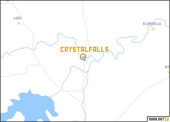 map of Crystal Falls