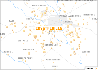 map of Crystal Hills