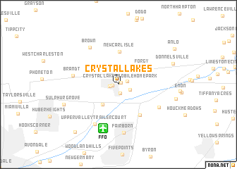 map of Crystal Lakes