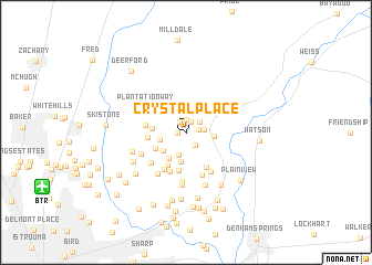 map of Crystal Place