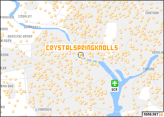 map of Crystal Spring Knolls