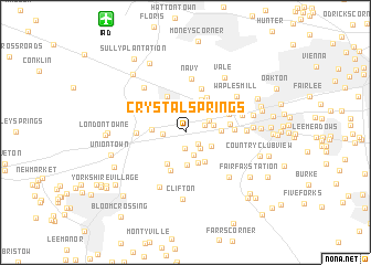 map of Crystal Springs