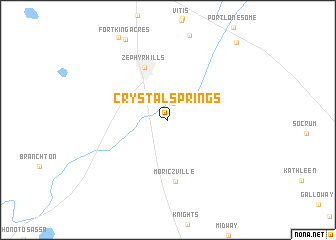 map of Crystal Springs