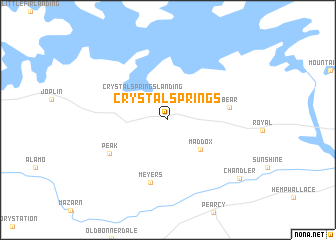 map of Crystal Springs