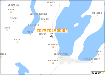 map of Crystal Spring