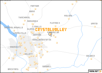 map of Crystal Valley