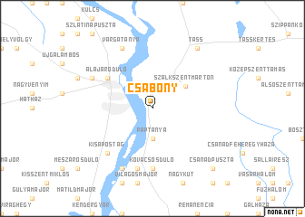 map of Csabony