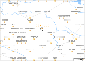 map of Csaholc