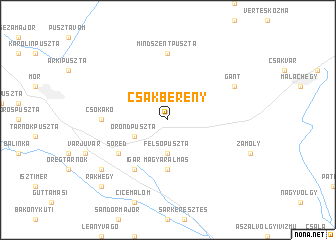 map of Csákberény