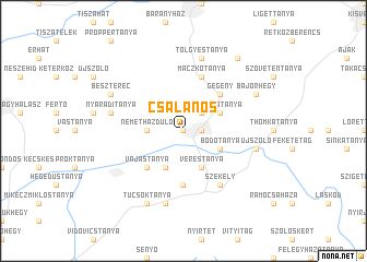 map of Csalános