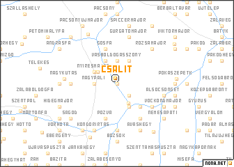 map of Csalit