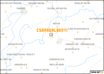 map of Csanádalberti