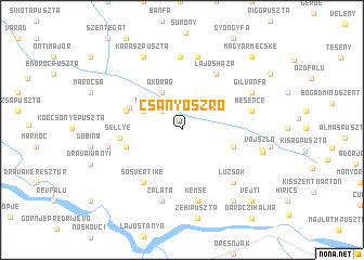 map of Csányoszró