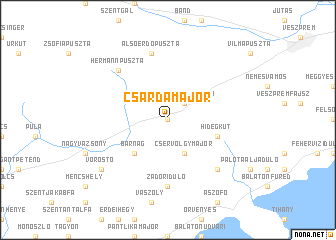 map of Csárdamajor