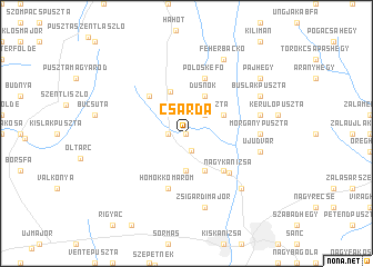 map of Csárda