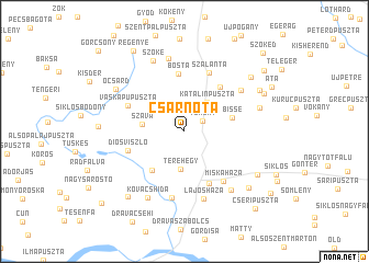 map of Csarnóta