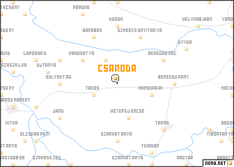 map of Csaroda