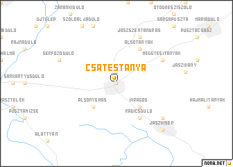 map of Csátéstanya