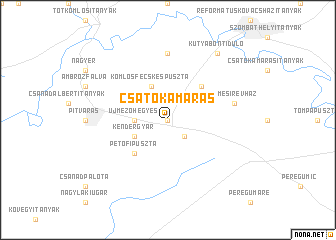 map of Csatókamarás