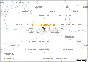 map of Csejtpuszta