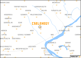 map of Cselehegy