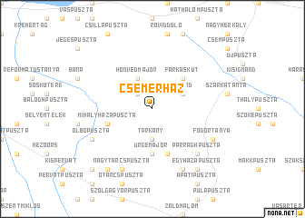 map of Csemerház