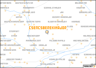 map of Csencsberekimajor