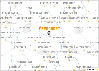 map of Csengőrét