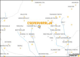 map of Cserépváralja