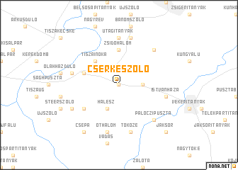 map of Cserkeszőlő