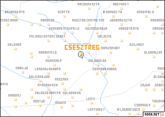 map of Csesztreg