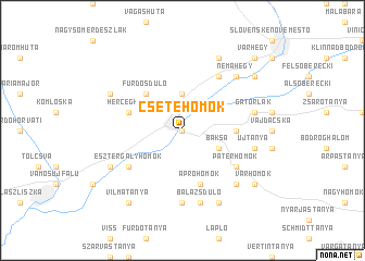 map of Csetehomok