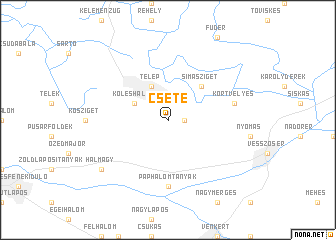 map of Csete