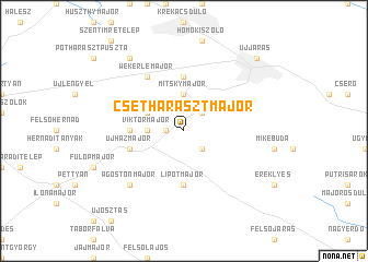 map of Csetharasztmajor