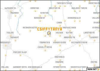 map of Csiffytanya